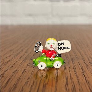 Mr. Bill from Saturday Night Live Driving a Green VW Convertible saying Oh Nooo